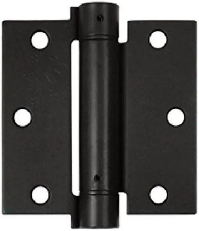 Main image of Deltana DSH35U10B 3.5 x 3.5 in. Spring Hinge Steel - Oil Rubbed Bronze