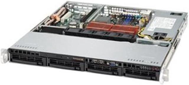 Supermicro CS CSE-813MFTQC-350CB2 1U 4x3.5HS SAS SATA 350W Brown Box