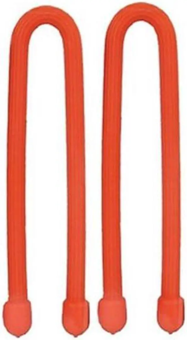 Alt view image 11 of 15 - NITE IZE GT6-2PK-31 6" L, 1/4" W, Bright Orange Plastic Gear Tie, PK 2