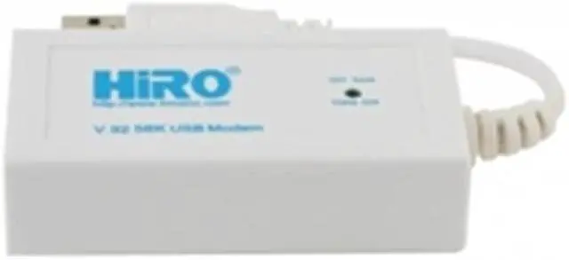 Alt view image 8 of 13 - Hiro Network H50228 V92 56K External USB Modem