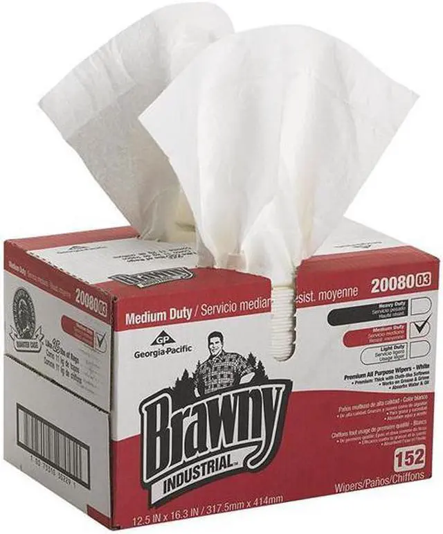 Alt view image 4 of 10 - GEORGIA-PACIFIC 20080/03 Disposable Wipes, 12-1/2" x 16-5/16", 152 Sheets/ Pack