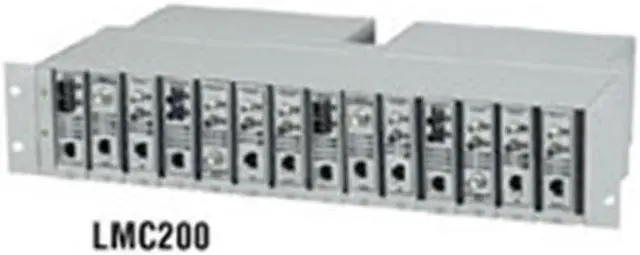 Alt view image 2 of 2 - Black Box LMC200-2PS Media Converter Chassis With Du Al Power Supply 14-Slot Flexpoint