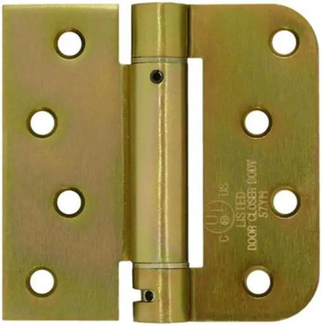 Main image of Deltana DSH4R5TT2D 4 x 4 x 0.62 Square Spring Hinge, Zinc Dichromate Plated - Steel