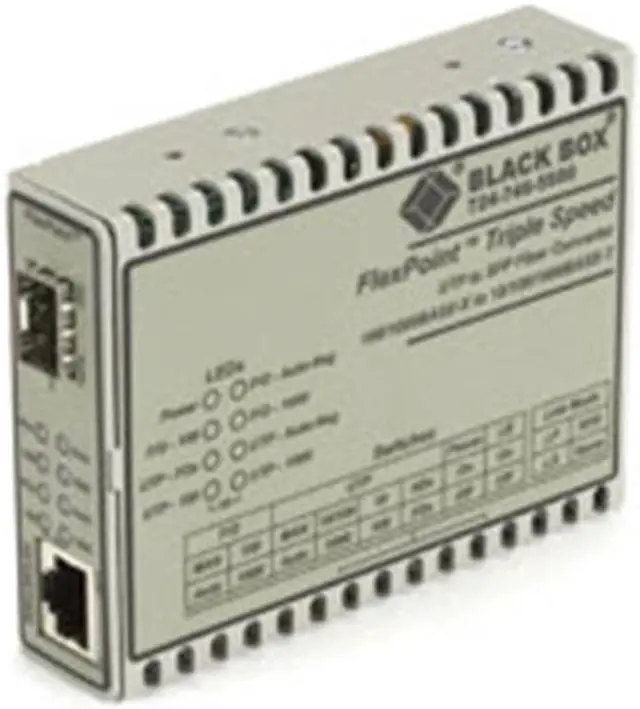Alt view image 3 of 4 - Black Box FlexPoint LMC1017A-MMSC Transceiver/Media Converter