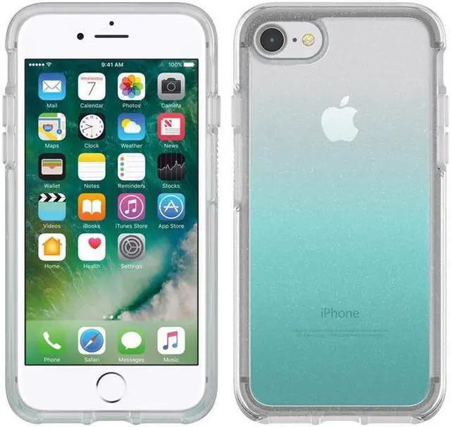 Alt view image 5 of 6 - OtterBox Symmetry Series Clear Graphics Case for iPhone SE (2nd gen) and iPhone 8/7 - Retail Packaging - Aloha Ombre Graphic