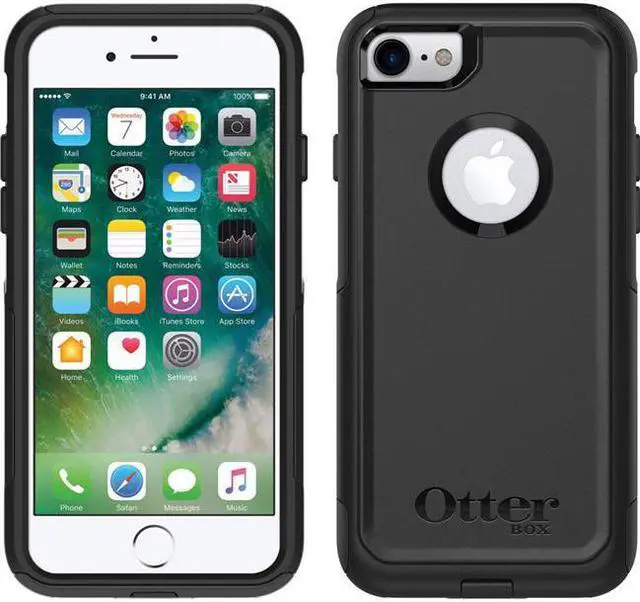 Alt view image 7 of 13 - Otterbox 77-56650 Cummuter Series Case for iPhone SE (2nd gen) and iPhone 8/7, Black