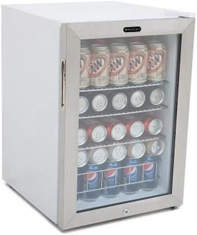 Alt view image 15 of 20 - Whynter BR-091WS Beverage Refrigerator With Lock - Stainless Steel 90 Can Capacity