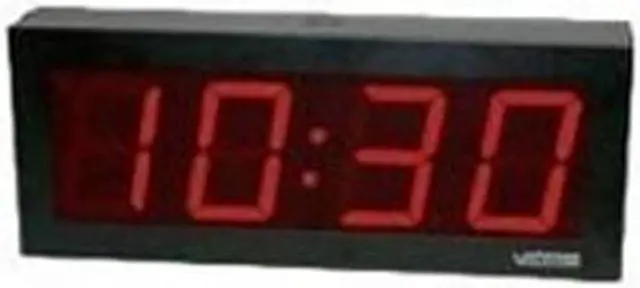 Alt view image 4 of 9 - Valcom VIP-D440ADS IP PoE 4 Digit, 4 inch Digital Clock, Double Sided, Part No# VIP-D440ADS