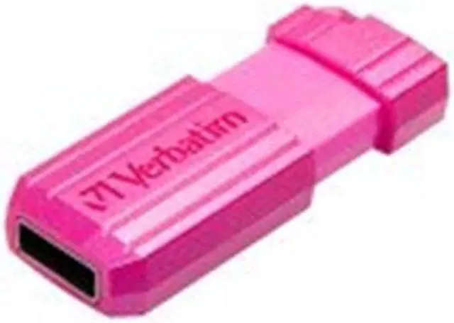 Alt view image 4 of 4 - Verbatim 16GB PinStripe USB Flash Drive - Hot Pink