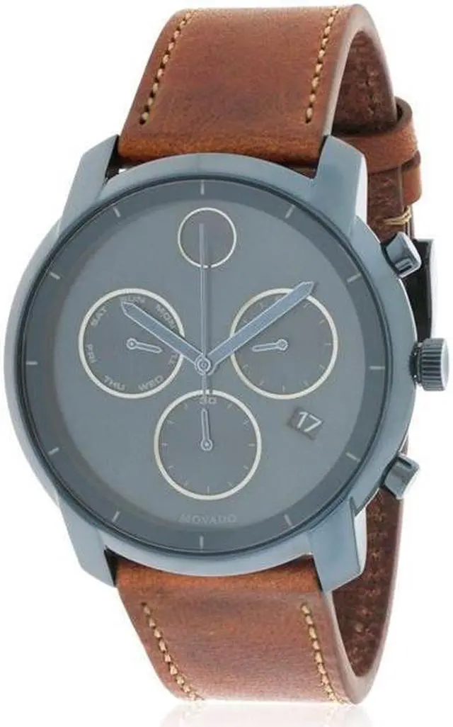 Alt view image 2 of 6 - Movado Bold Leather Chronograph Mens Watch 3600476