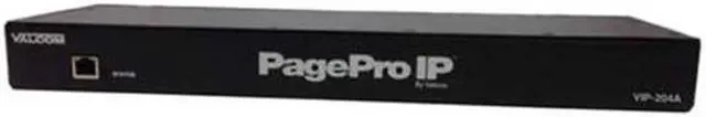 Main image of Valcom VC-VIP-204B 4 Zones 1 Way 8 Ip Zones PagePro IP Sip Based Paging Server, Black
