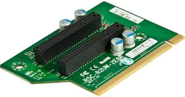 Alt view image 2 of 3 - Supermicro RSC-R2UW-2E8R Riser Card