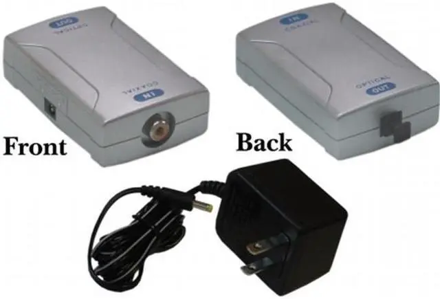 Alt view image 3 of 3 - Cable Wholesale Digital Coaxial to Optical Digital Converter