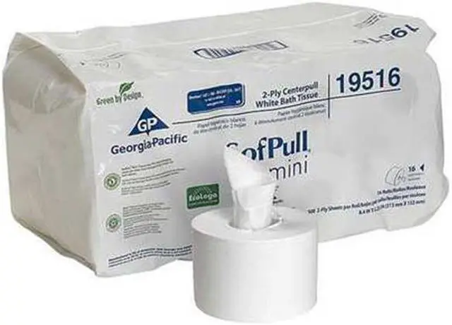 Alt view image 3 of 3 - GEORGIA-PACIFIC 19516 SofPull® Centerpull Toilet Paper, 2 Ply, 500 Sheets, PK16