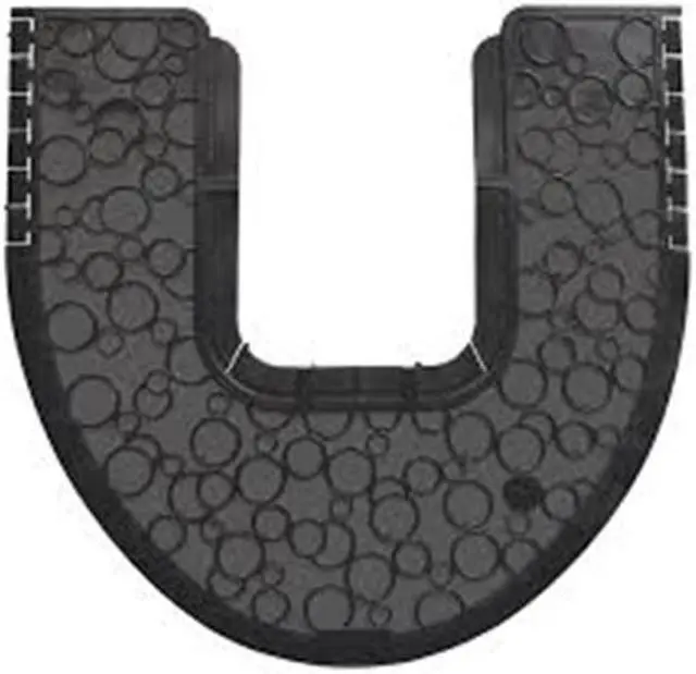 Main image of Commode Mat 2.0, Absorbant, Rubber, 22 x 22, Black, 6/Carton CMBB