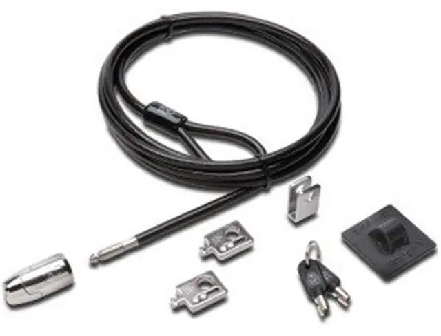 Main image of Kensington Computer Products Group 64424 8 ft. 2.0 Desktop & Peripherals Locking Kit, Carbon Steel Cable