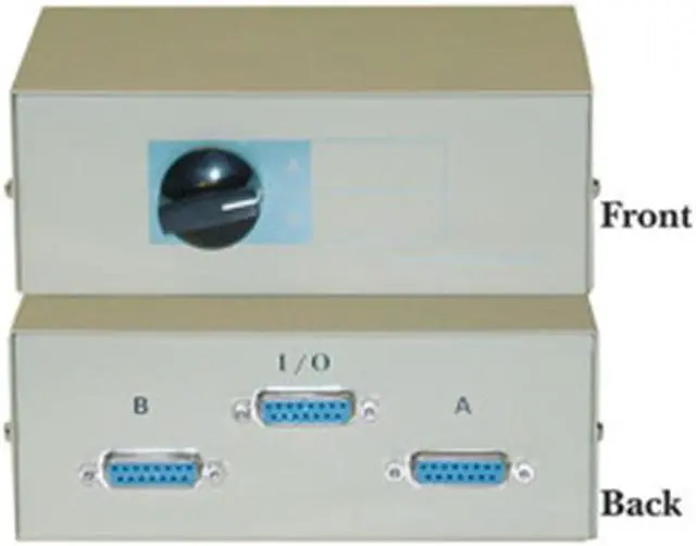 Alt view image 3 of 3 - Cable Wholesale DB15 Female AB 2 Way Switch Box (For MAC)