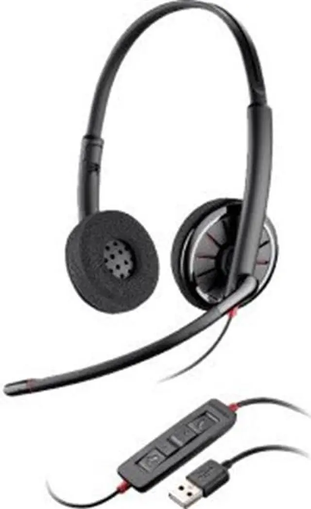 Alt view image 5 of 5 - Plantronics Blackwire C320, USB Wired, Headset with Mic., Canada Warranty, Black (85619-01)