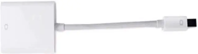 Alt view image 4 of 5 - NewerTech 8-inch  Mini DisplayPort to DVI Video Adapter. Exceptional Quality. Matches Apple 'White'. Model NWTCBLMDPDVI