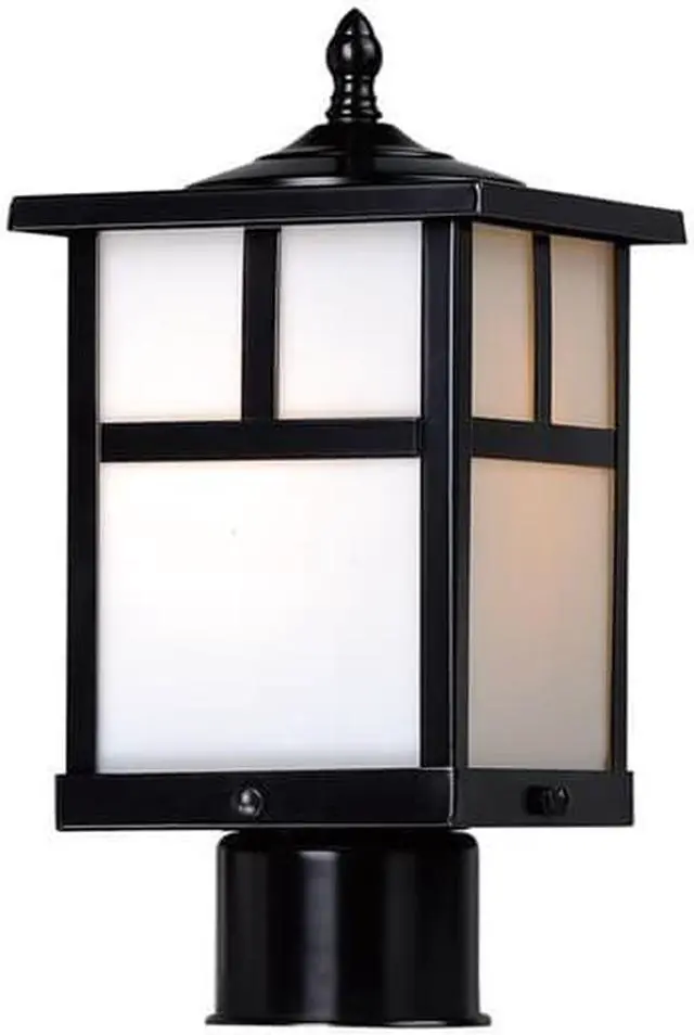 Main image of Maxim 4055WTBK 12 in. Coldwater 1-Light Outdoor Pole & Post Lantern, Black