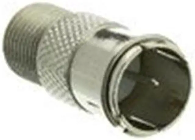 Alt view image 4 of 5 - Cable Wholesale F-Pin (coax) Quick Connect Female to Male Adaptor