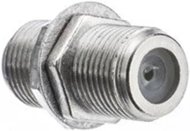 Alt view image 8 of 9 - Cable Wholesale F-Pin (Coax) Coupler Female/Female Panel Mount