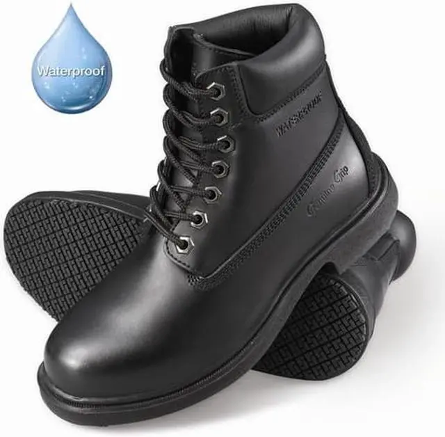 Alt view image 2 of 4 - GENUINE GRIP 7160-9.5W 7160, Men's Work Boot, 9.5 Wide, Leather, 6 in Height,