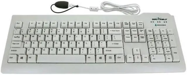 Main image of Seal Shield SSWKSV207GL Silver Seal Glow Waterproof True Type Keyboard - Backlit, Long Cable With Seal C