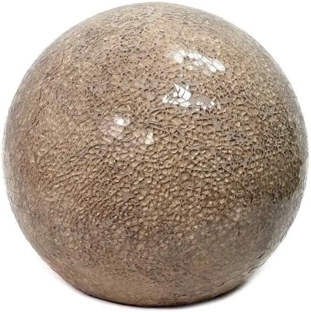Alt view image 6 of 19 - Simple Designs 1 Light Mosaic Stone Ball Table Lamp, Champagne