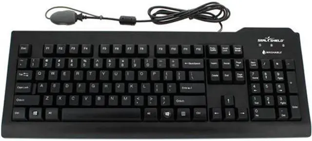 Main image of Seal Shield SSKSV207GL Silver Seal Glow Waterproof True Type Keyboard - Backlit, Long Cable With Seal C