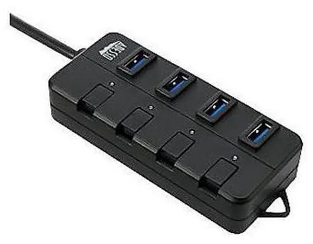 Alt view image 9 of 20 - Adesso AUH-3040 4 Port USB 3.0 Hub with Individual Power Switch