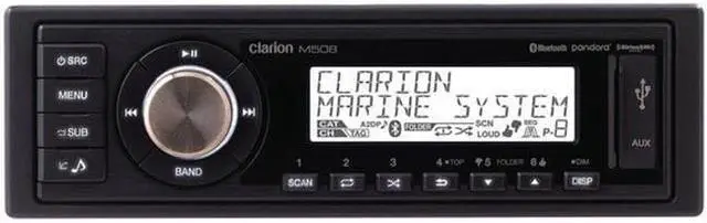 Main image of Clarion - M508 - Clarion(R) M508 Single-DIN In-Dash Marine-Grade M508 Digital Media Receiver with Bluetooth(R)