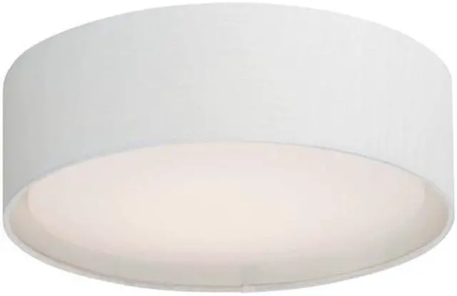 Main image of Maxim 10220WL 16 in. Prime LED Flush Mount Ceiling Light, White Linen