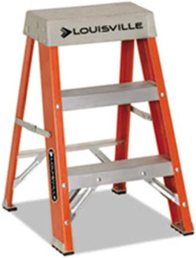 Main image of Davidson Ladder - FS1502 - Fiberglass Heavy Duty Step Ladder, 28 3/8, 2-Step, Orange