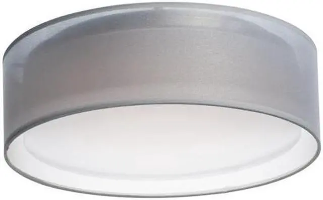 Main image of Maxim 10220WO 16 in. Prime LED Flush Mount Ceiling Light, White Organza