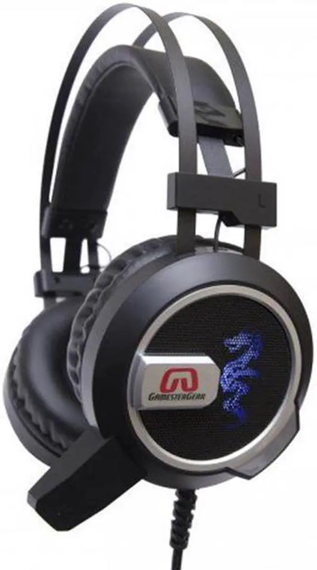 Alt view image 7 of 12 - Gamestergear Falcon Over The Ear Stereo Pc Gaming Headset With Microphone Led Lights