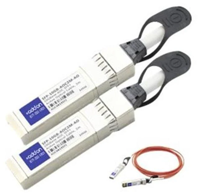 Alt view image 3 of 3 - AddOn MSA and TAA Compliant 10GBase-AOC SFP+ to SFP+ Direct Attach Cable (850nm, MMF, 2m)
