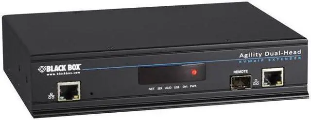 Alt view image 2 of 4 - Black Box Network Services ACR1020A-R Over IP Matrix Dual Head DVI KVM Extender Kit