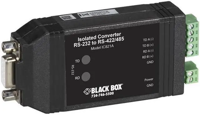 Alt view image 2 of 6 - RS-232 to RS-422/RS-485 interface converter with optical isolation.
