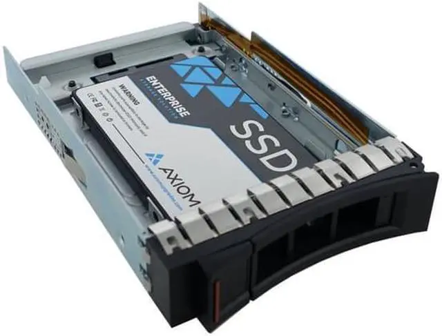 Alt view image 2 of 4 - Axiom 00WG780-AX Enterprise Value Ev100 - Solid State Drive - Encrypted - 480 Gb - Hot-Swap - 2.5 Inch (In 3.5 Inch Carrier) - Sata 6Gb/S - 256-Bit Aes - For Lenovo System X3100 M5 (3.5 Inch ) , X350