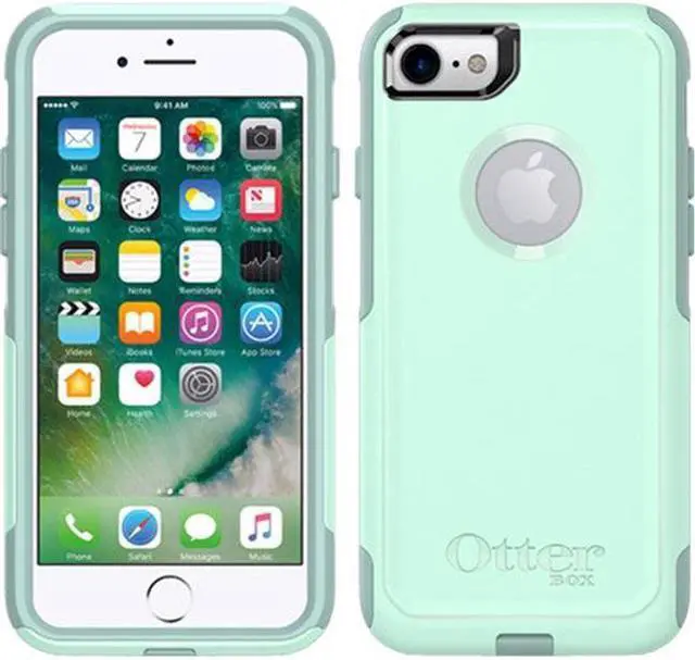 Alt view image 6 of 16 - OtterBox 77-56653 Commuter Series Case for iPhone SE (2nd gen) and iPhone 8/7 - Ocean Way (Aqua Sail/Aquifer)