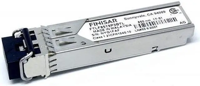 Alt view image 2 of 3 - Finisar RoHS 6 Compliant 1GFC/2GFC/GE 850nm -40 to 85C SFP Transceiver