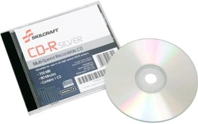AbilityOne 700MB 52X CD-R Thermal Printable CD-R Disc Model 4445160 ...