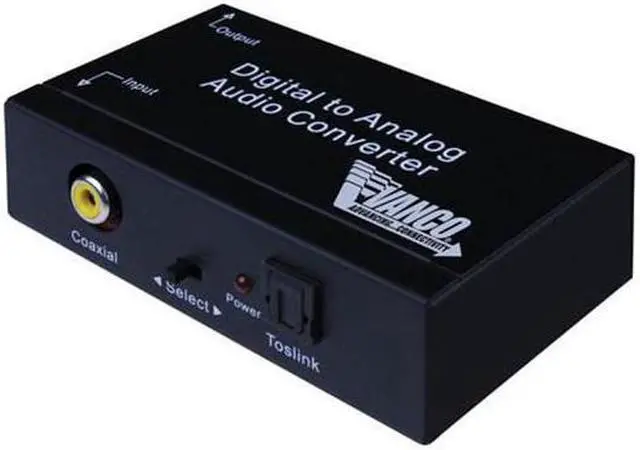 Alt view image 5 of 8 - Vanco - 280515 - VancoDigital-to-analog Audio Converter - 192 kHz - 24-bitBlack - Amplifier, Blu-ray Disc Player, PC