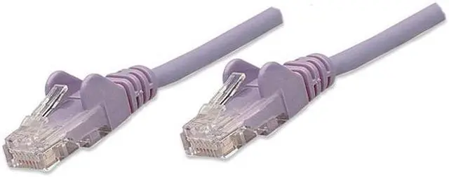 Main image of Intellinet Network Cable, Cat5e, UTP, RJ45 Male / RJ45 Male, 15.0 m (50 ft.), Purple