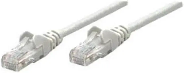 Main image of Intellinet Network Cable, Cat5e, UTP, RJ45 Male / RJ45 Male, 0.15 m (0.5 ft.), Gray