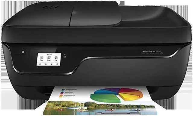 Alt view image 3 of 3 - HP OfficeJet 3830 (K7V40A#B1H) Wireless/USB Color Inkjet All-In-One Printer