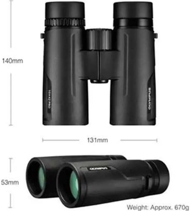 Alt view image 3 of 7 - Olympus 10x42 PRO Ser. ED Roof Prism Binocular, 6.2 Degree Angle of View, Black