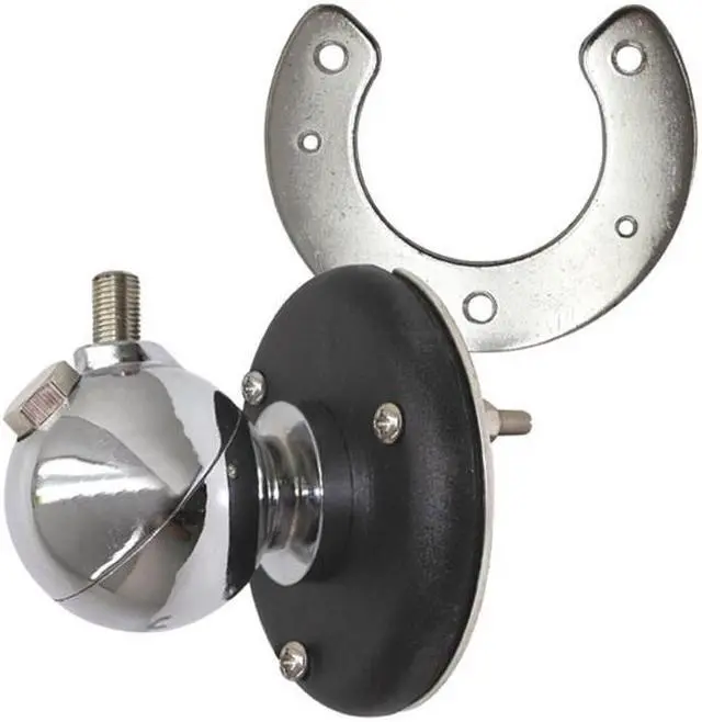 Main image of Procomm JBC9853P Heavy Duty Chrome Ball Mount with 0.38 x 24 in. Threads & SO239 Connector