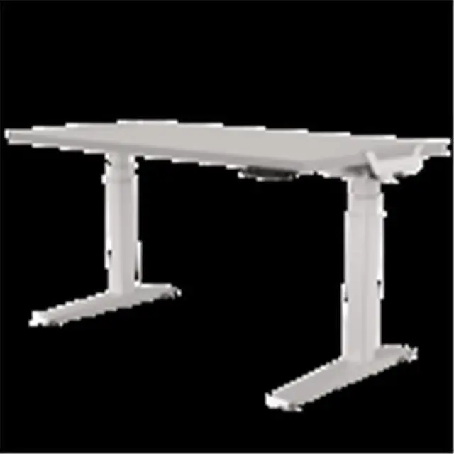 Alt view image 2 of 12 - Fellowes - 9649401 - Fellowes High Pressure Laminate Desktop Gray - 48x24 - Gray Rectangle, High Pressure Laminate (HPL)